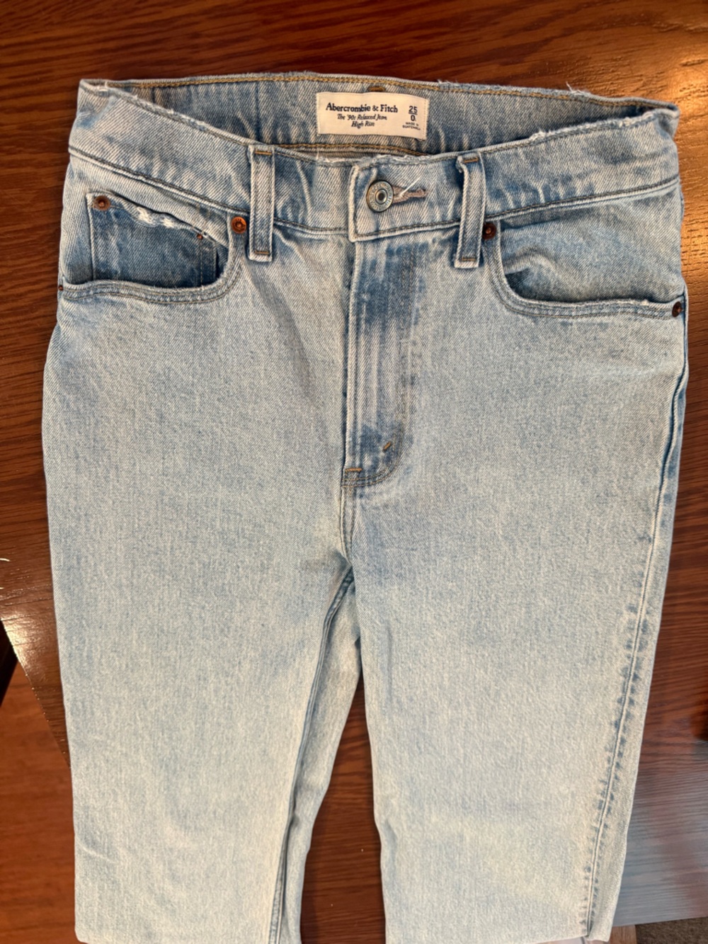 Abercrombie & Fitch Light Blue Straight Leg Jeans